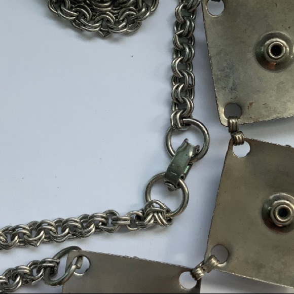 VTG Turquoise Confetti Lucite Mid Century Choker - Picture 7 of 7